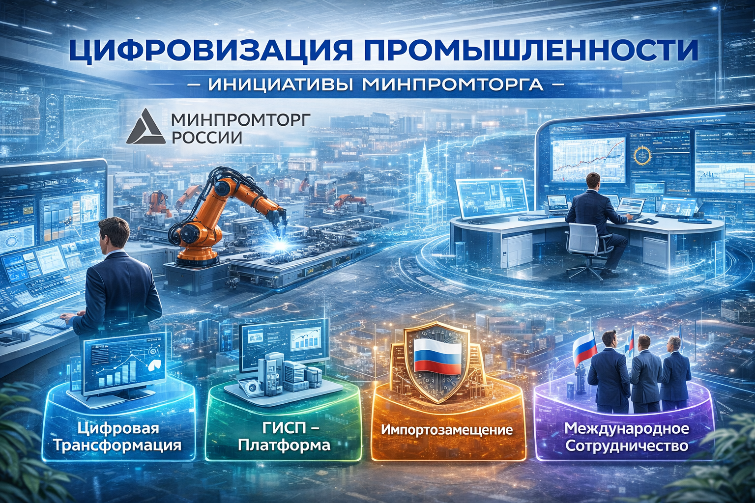 Цифровизация промышленности: инициативы Минпромторга