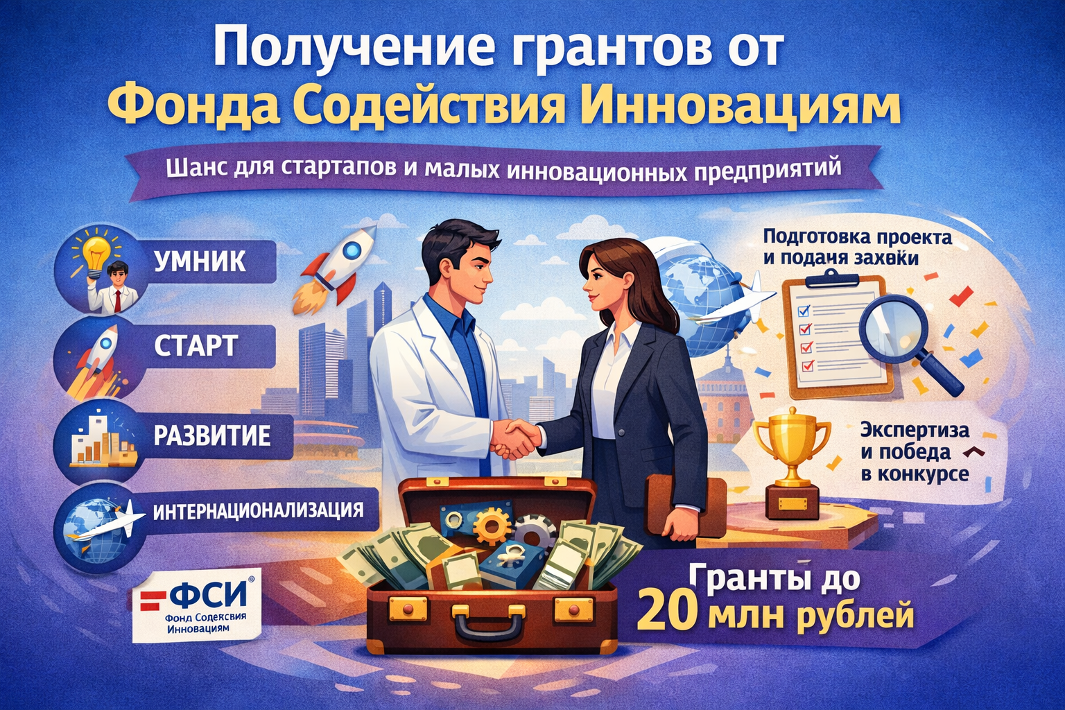 Получение грантов от Фонда содействия инноваций в 2026 году