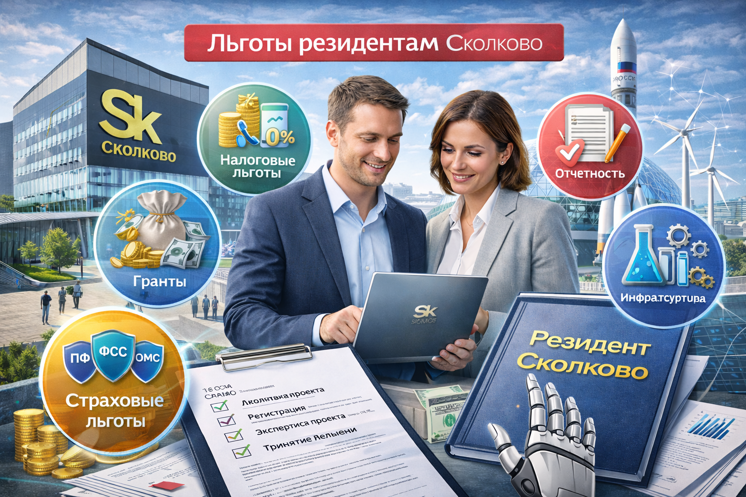 Льготы для резидентов Сколково: полный обзор мер поддержки