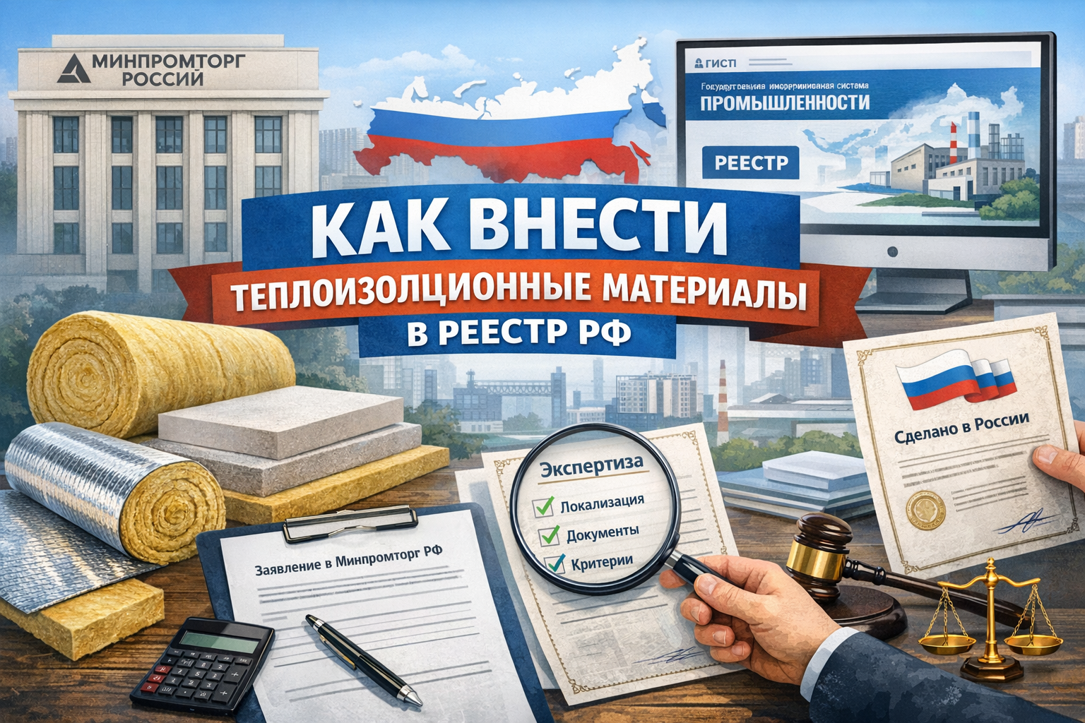 Как внести теплоизоляционные материалы в реестр РФ
