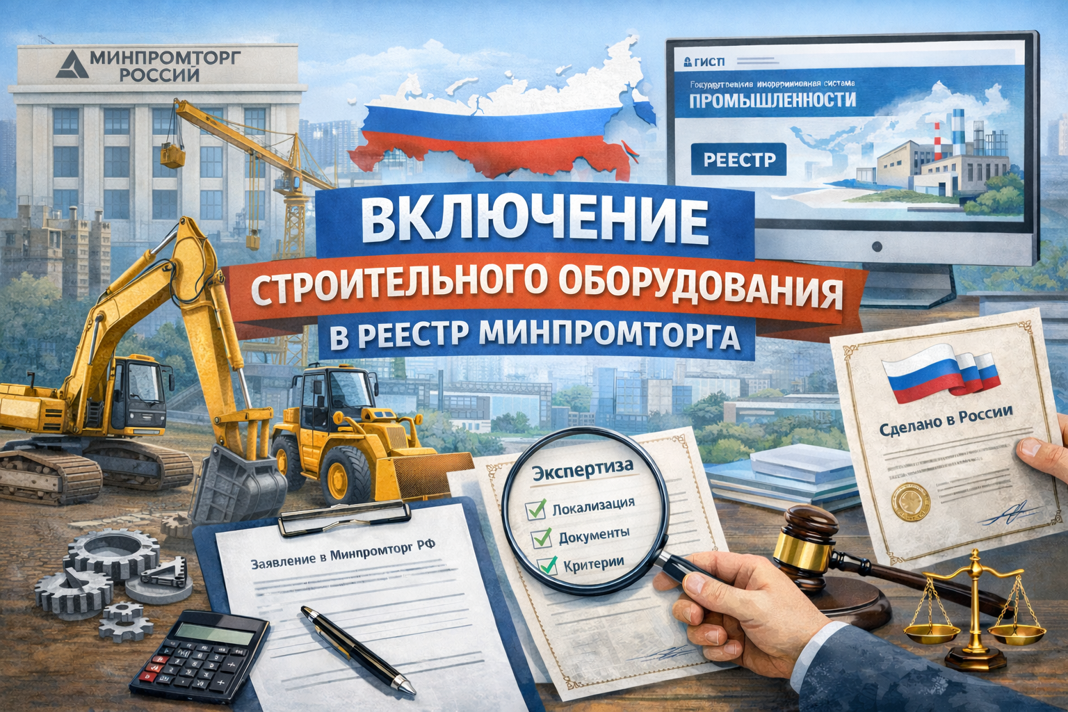 Включение строительного оборудования в реестр Минпромторга