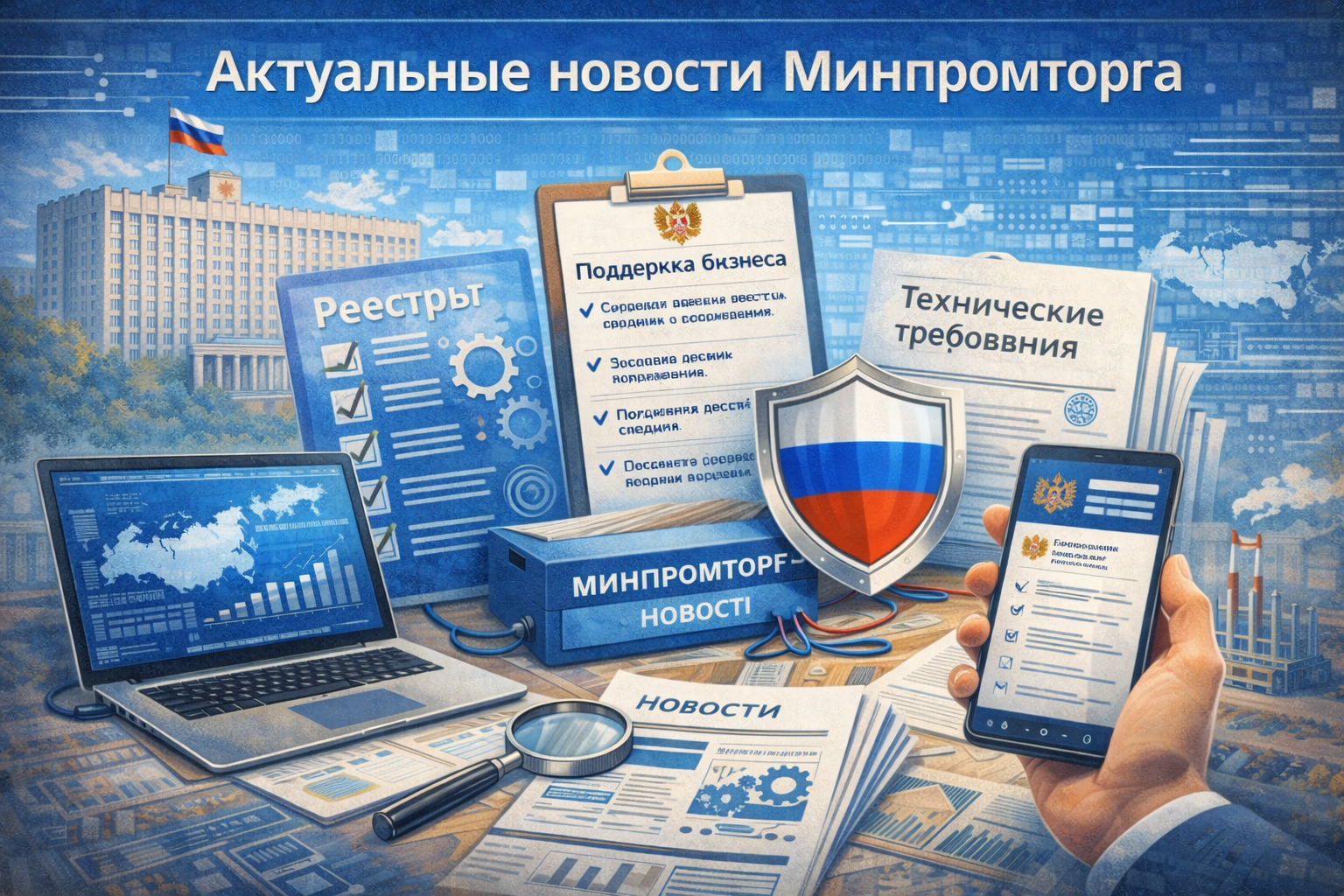 Актуальные новости Минпромторга — поддержка ИТ и промышленности