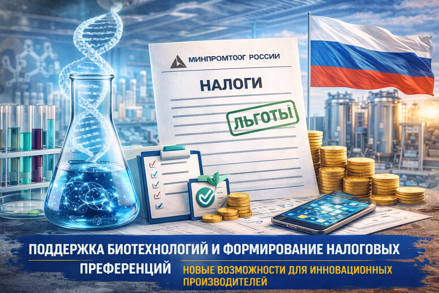 Содействие развитию биотехнологий и формирование налоговых преференций: новые возможности для производителей