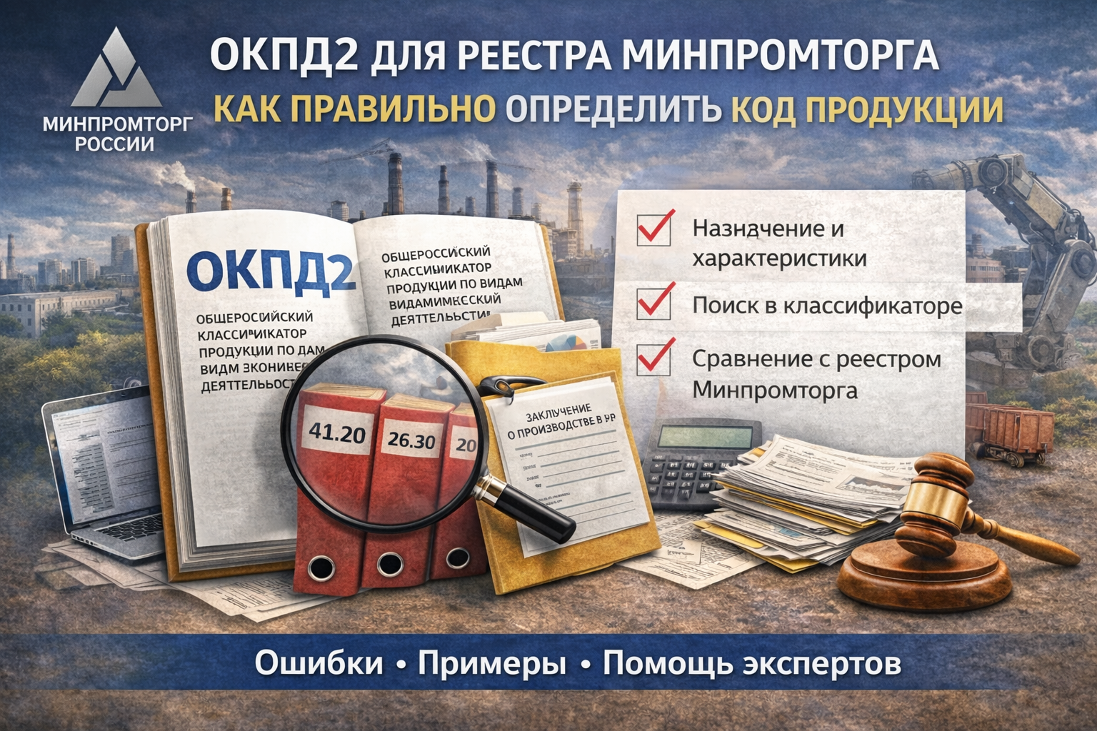 ОКПД2 для реестра Минпромторга: как определить код