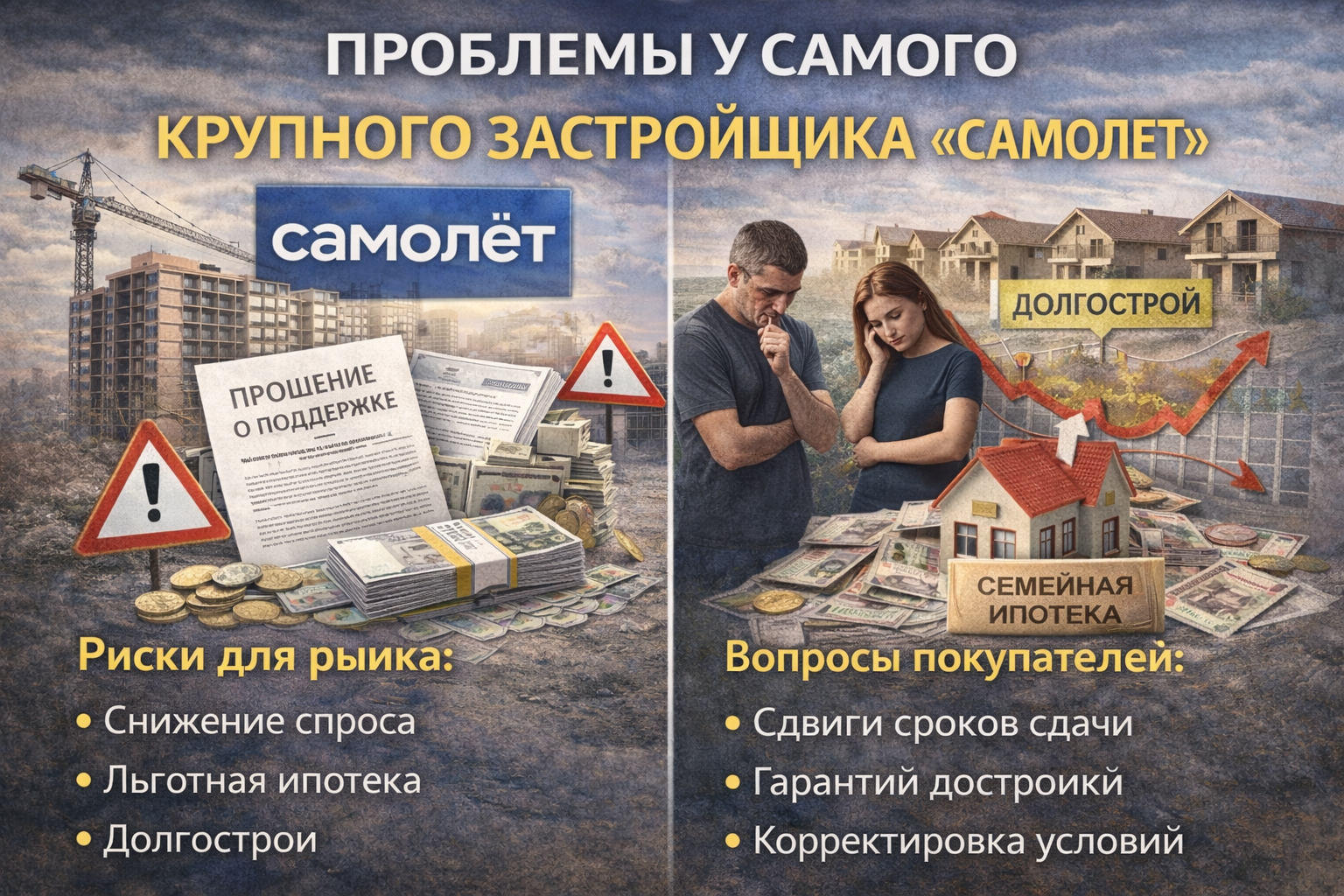 Проблемы застройщика «Самолет»: что это значит для рынка недвижимости