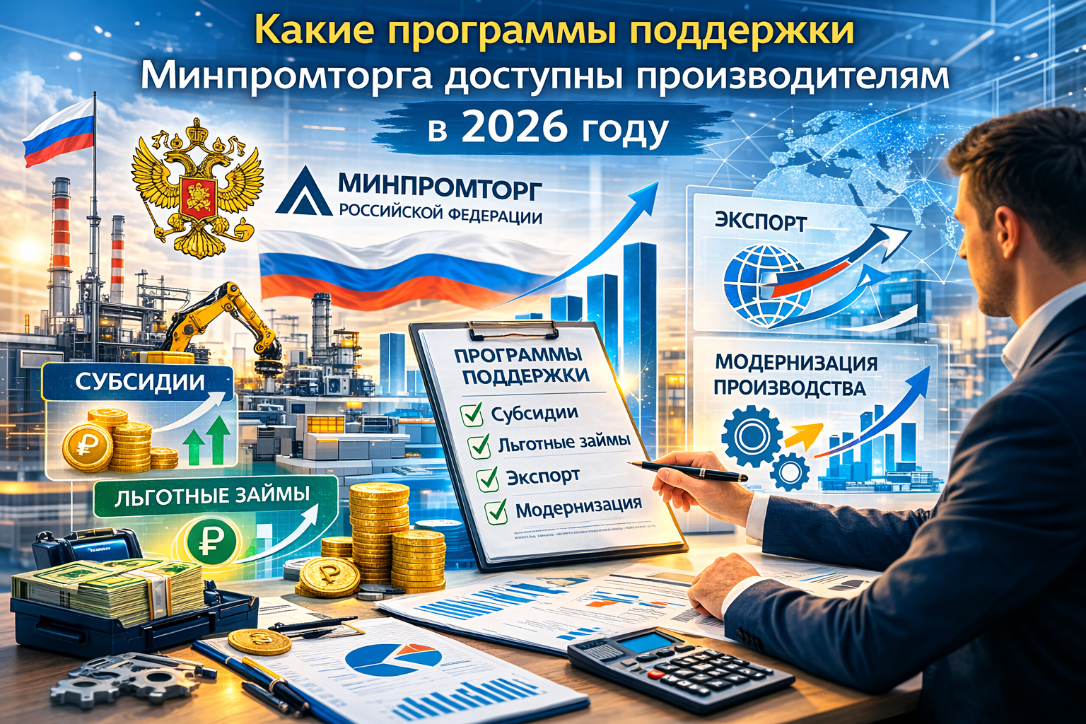 Программы поддержки Минпромторга для производителей в 202