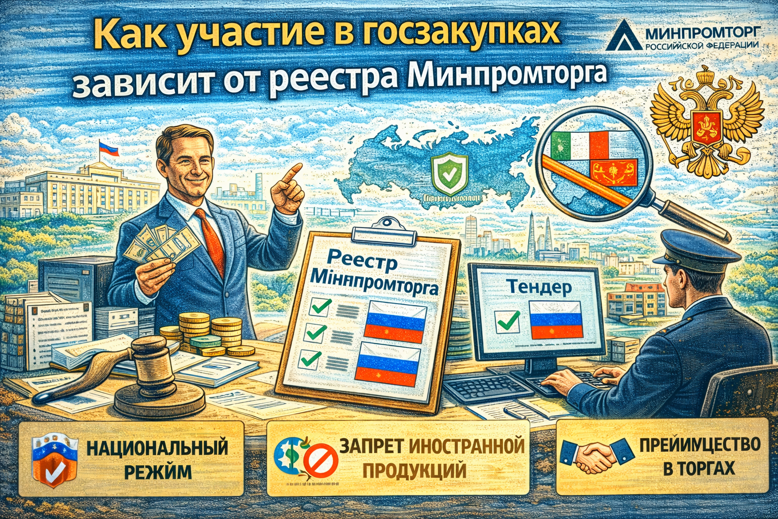 Как участие в госзакупках зависит от реестра Минпромторга