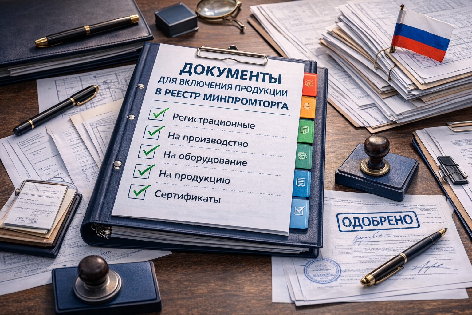 Документы для включения продукции в реестр Минпромторга