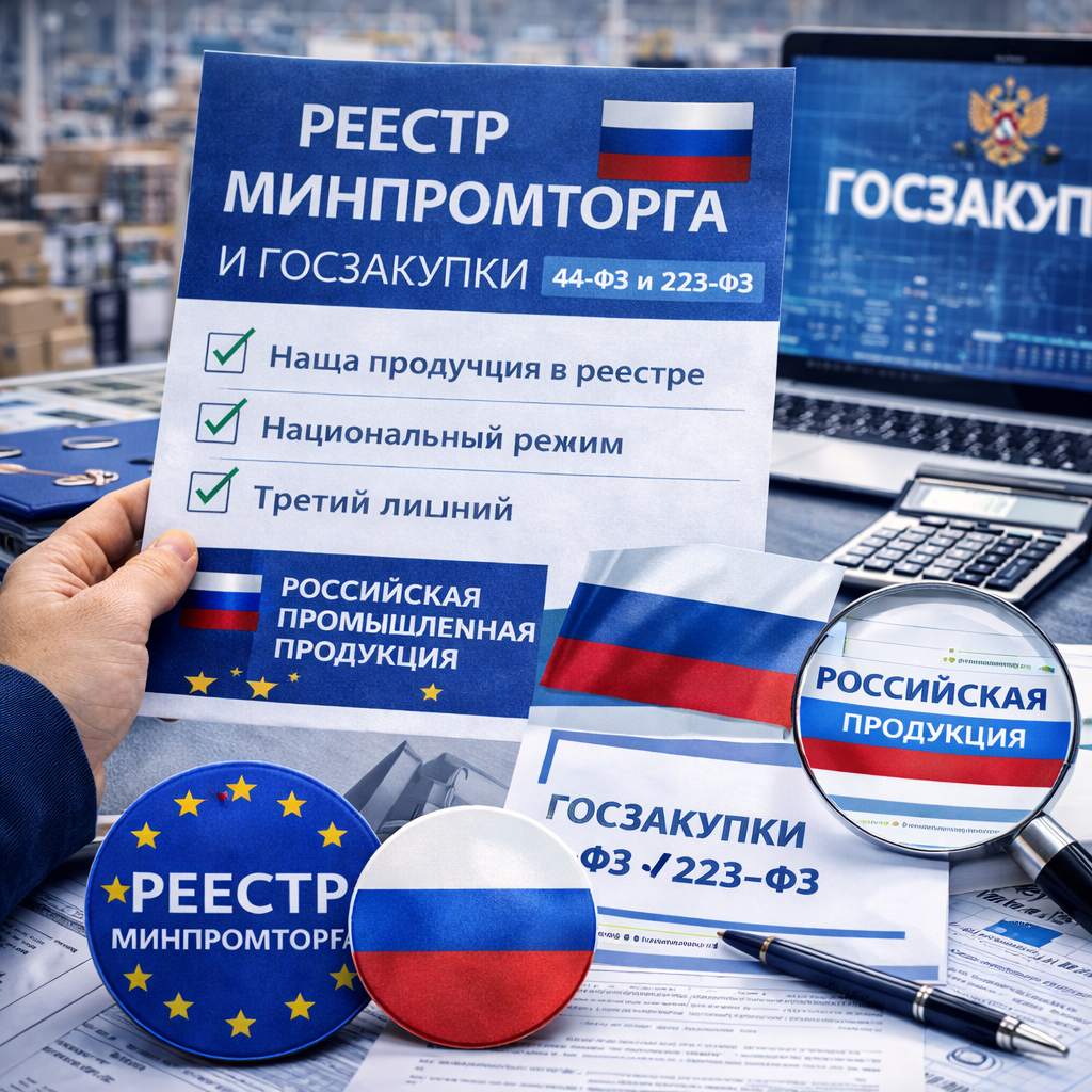 Реестр Минпромторга и госзакупки 44-ФЗ и 223-ФЗ