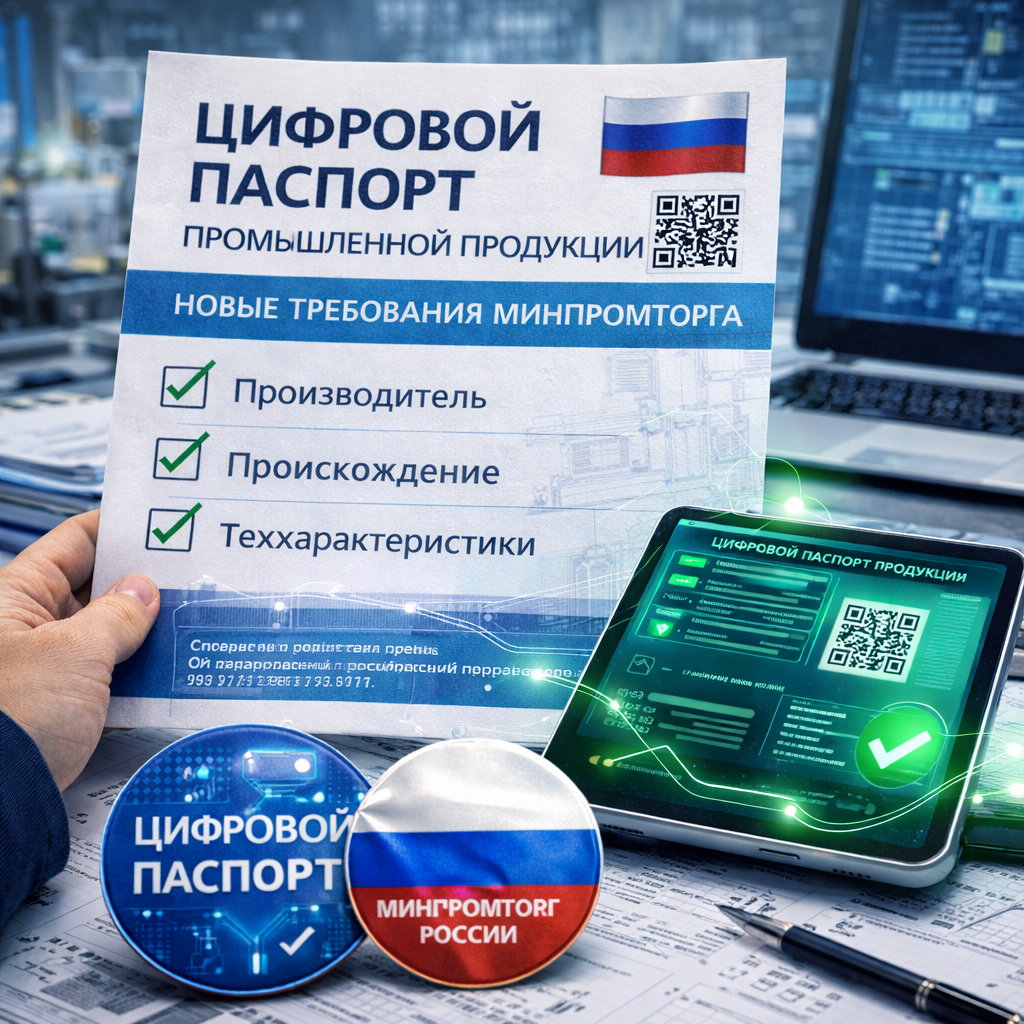 Цифровой паспорт промышленной продукции: требования Минпромторга
