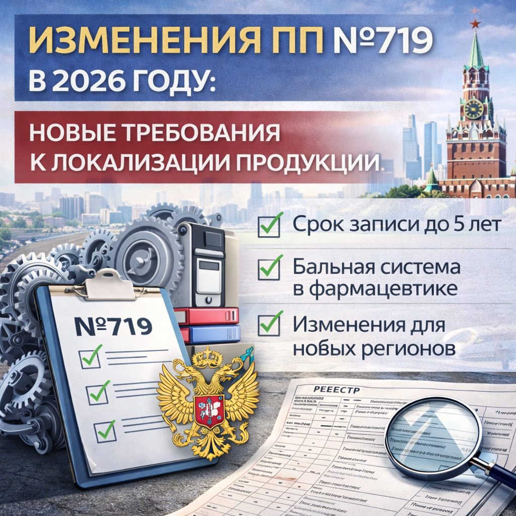 Новые изменения ПП №719 в 2026 году: локализация