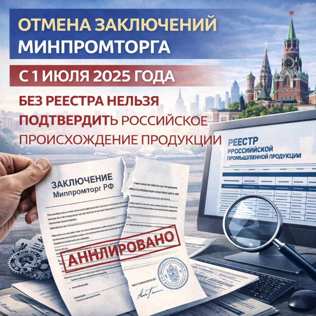 Отмена заключений Минпромторга: что изменилось в 2026 году