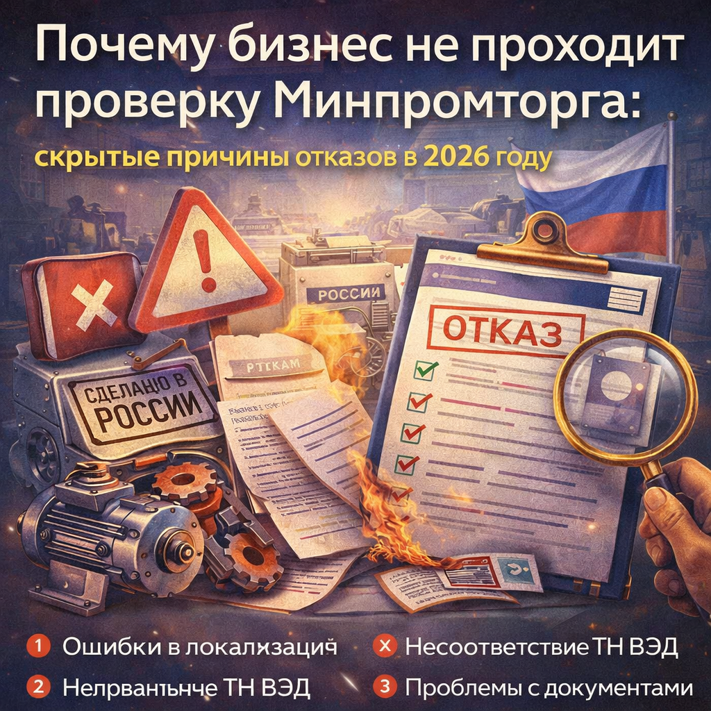 Почему отказывает Минпромторг в 2026: причины