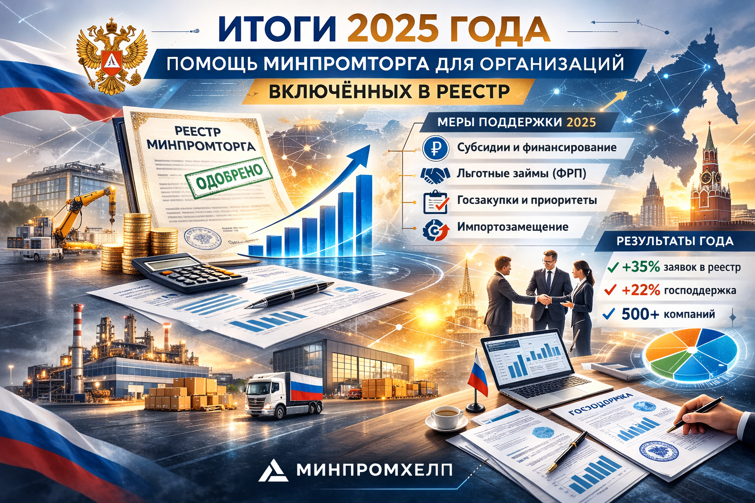 Итоги 2025 года по помощи Минпромторга