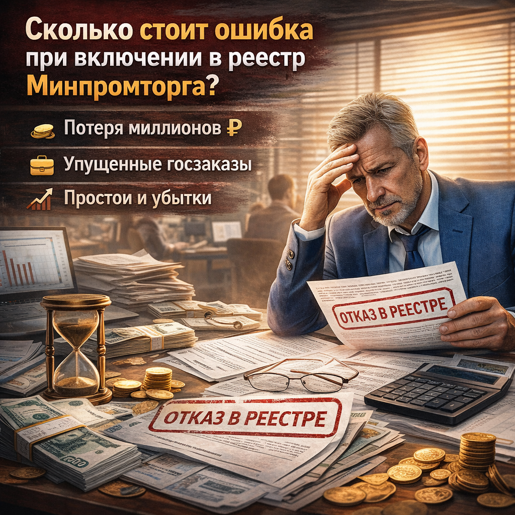 Сколько стоит ошибка при включении в реестр 2026
