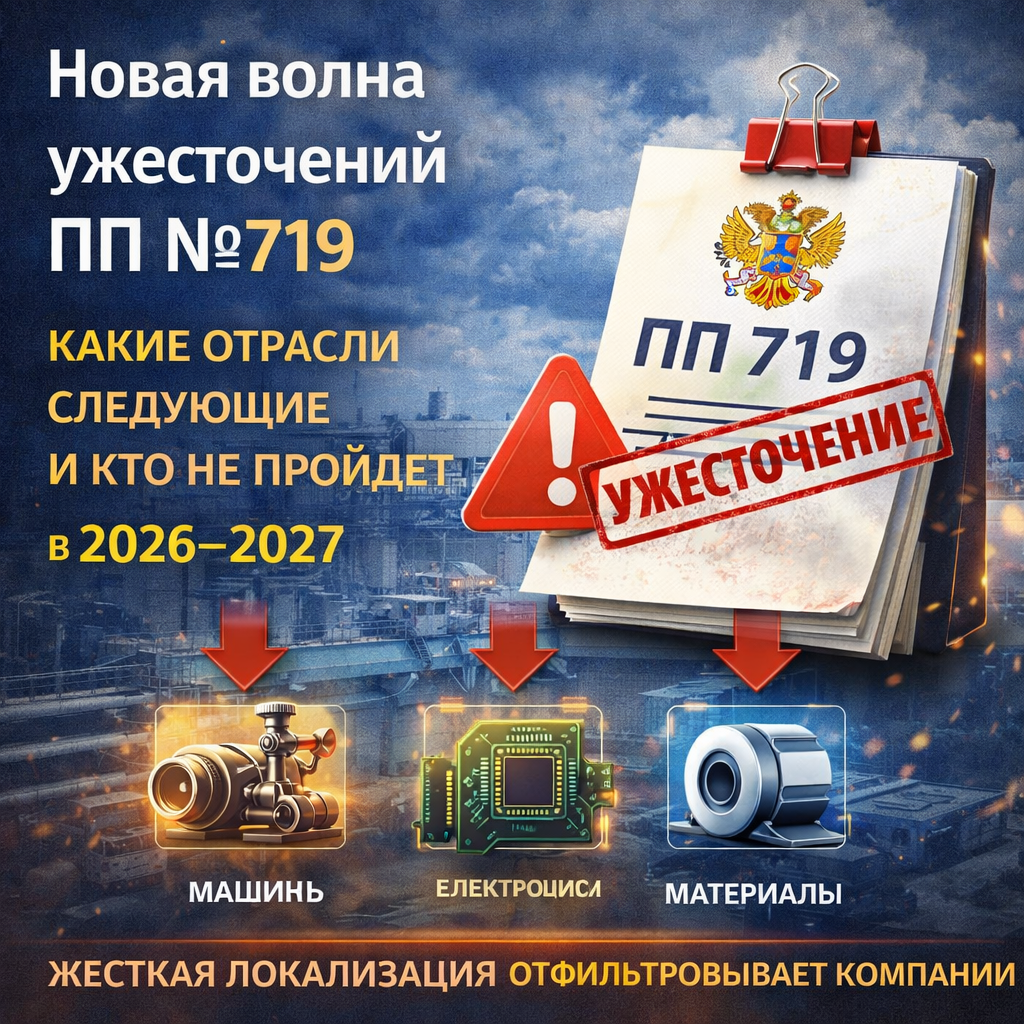 Новые ужесточения ПП №719 2026–2027 отрасли
