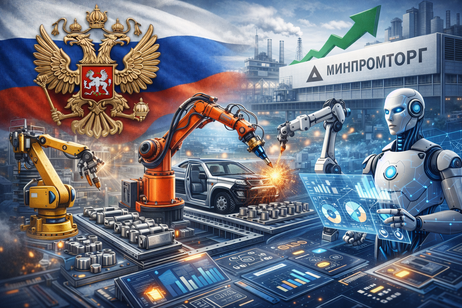 Автоматизация и роботизация промышленности: планы Минпромторга