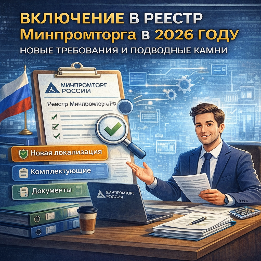 Включение в реестр Минпромторга 2026 — требования и риски