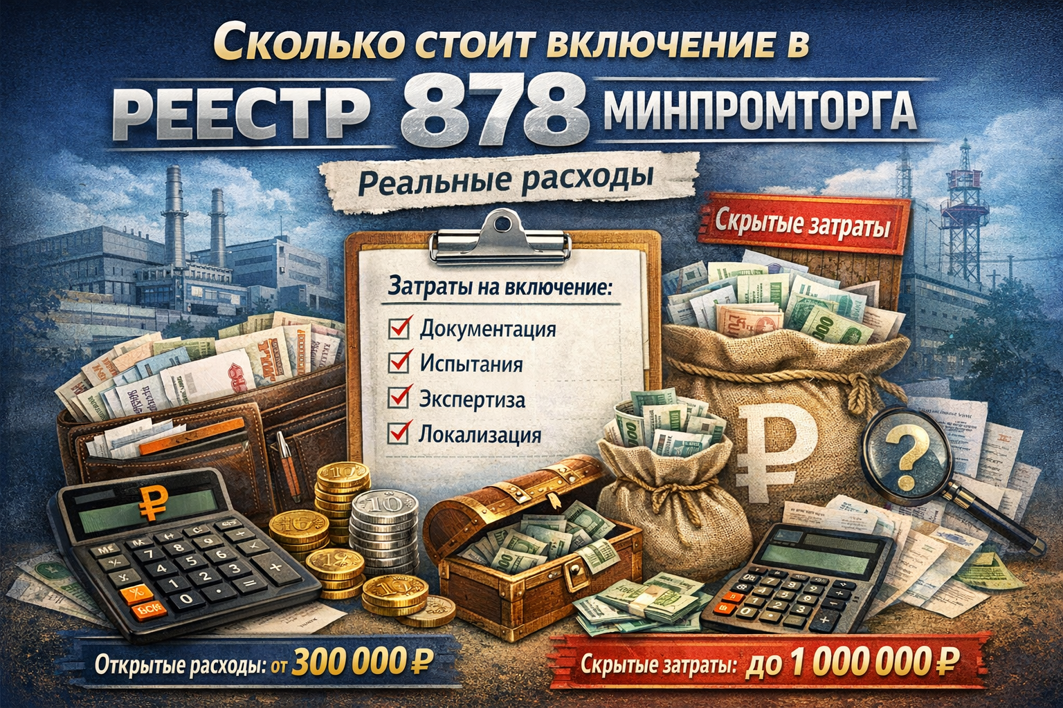 Сколько стоит включение в реестр 878 в 2026