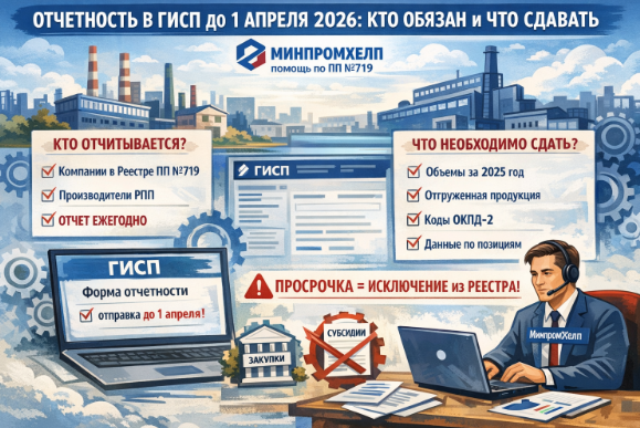 Отчетность в ГИСП до 1 апреля 2026 — кто обязан и что сдавать