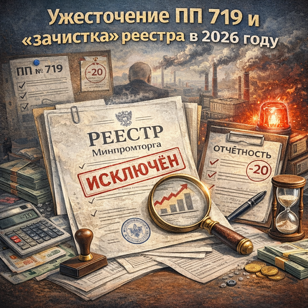 Ужесточение ПП 719 и зачистка реестра в 2026 году