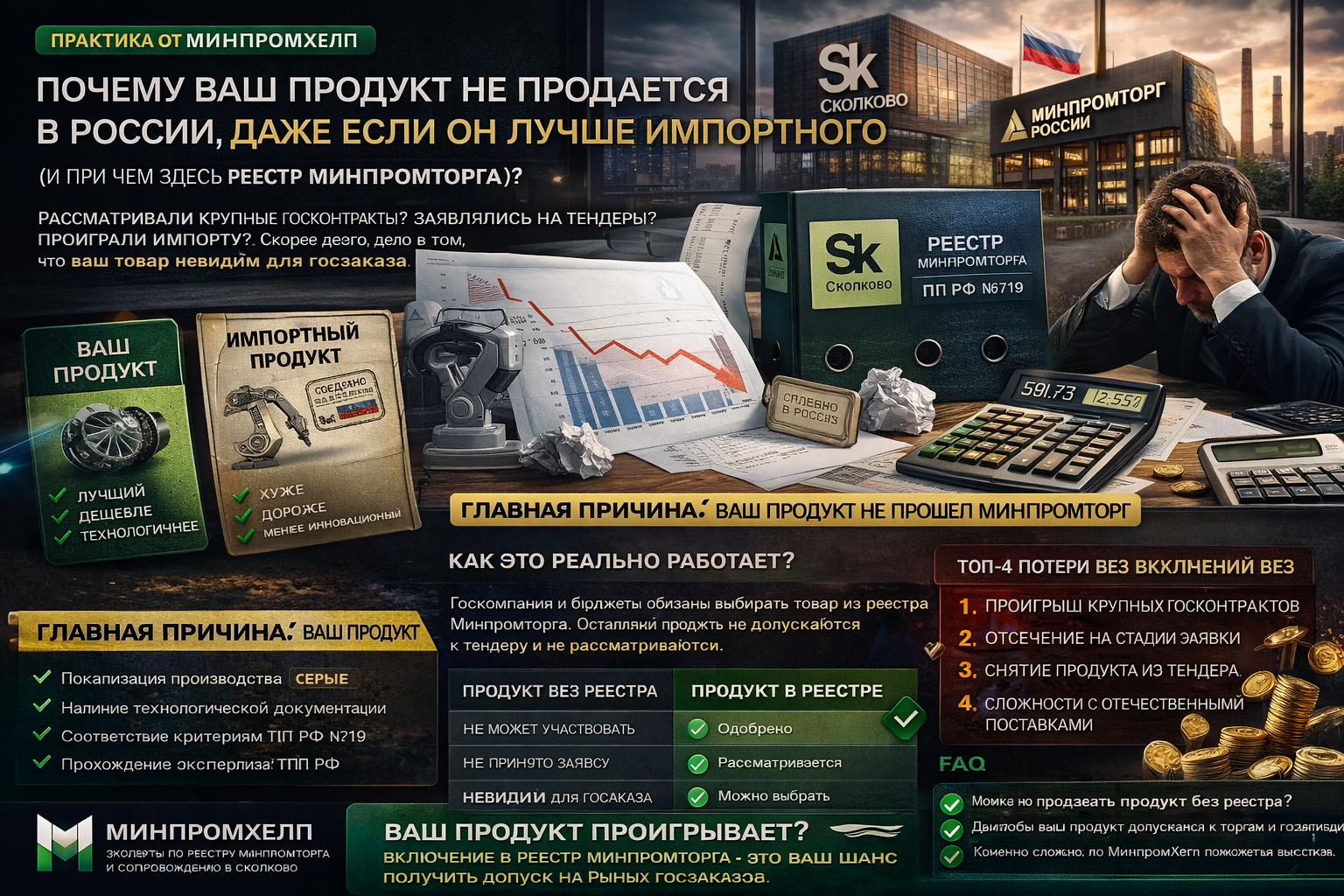 Почему ваш продукт не продается в России, даже если он лучше импортного (и при чем здесь реестр Минпромторга)
