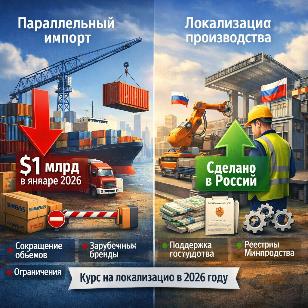 Параллельный импорт снижается: курс на локализацию