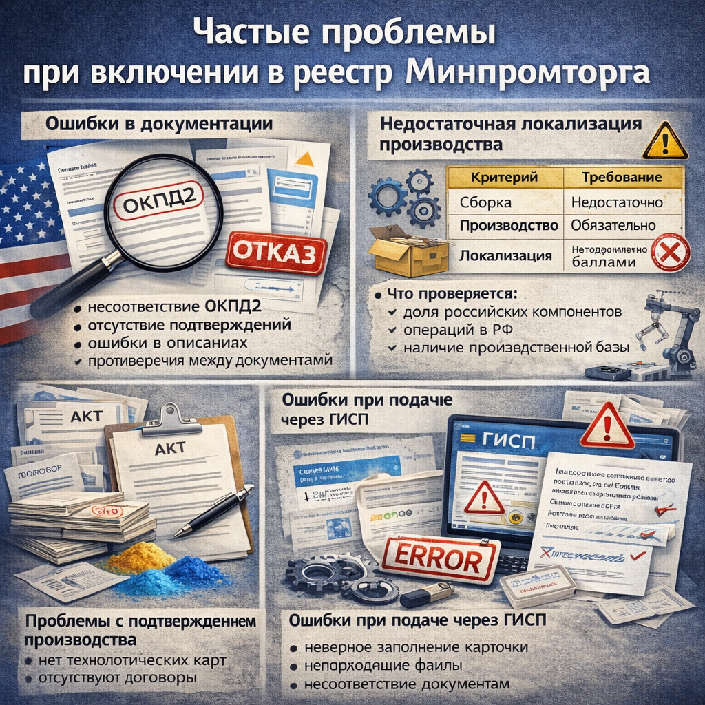Почему 80% компаний получают отказ в реестре Минпромторга (реальные причины)