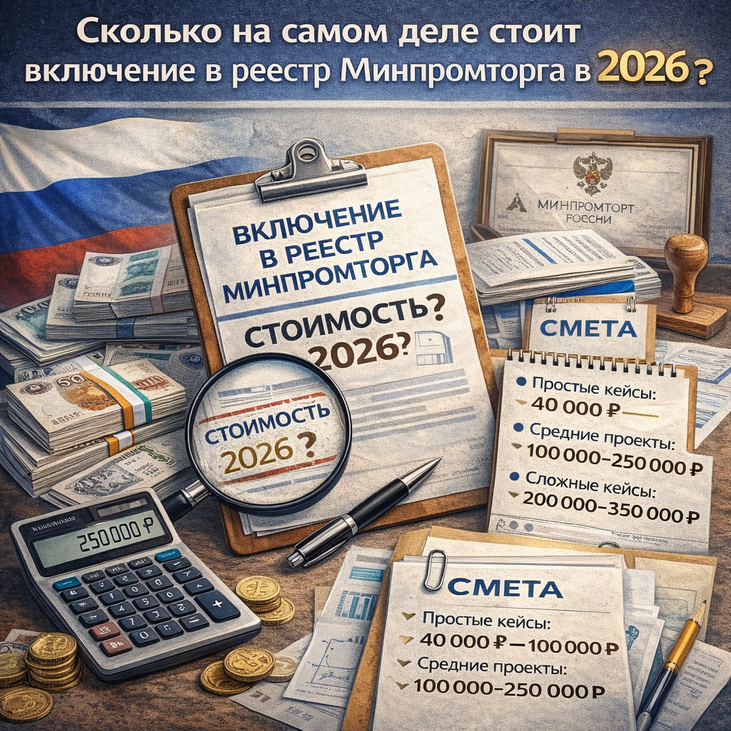 Сколько на самом деле стоит включение в реестр Минпромторга в 2026 году