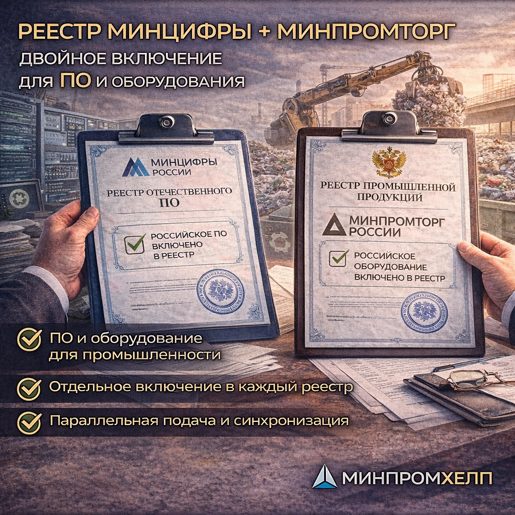 Реестр Минцифры и Минпромторг: двойное включение