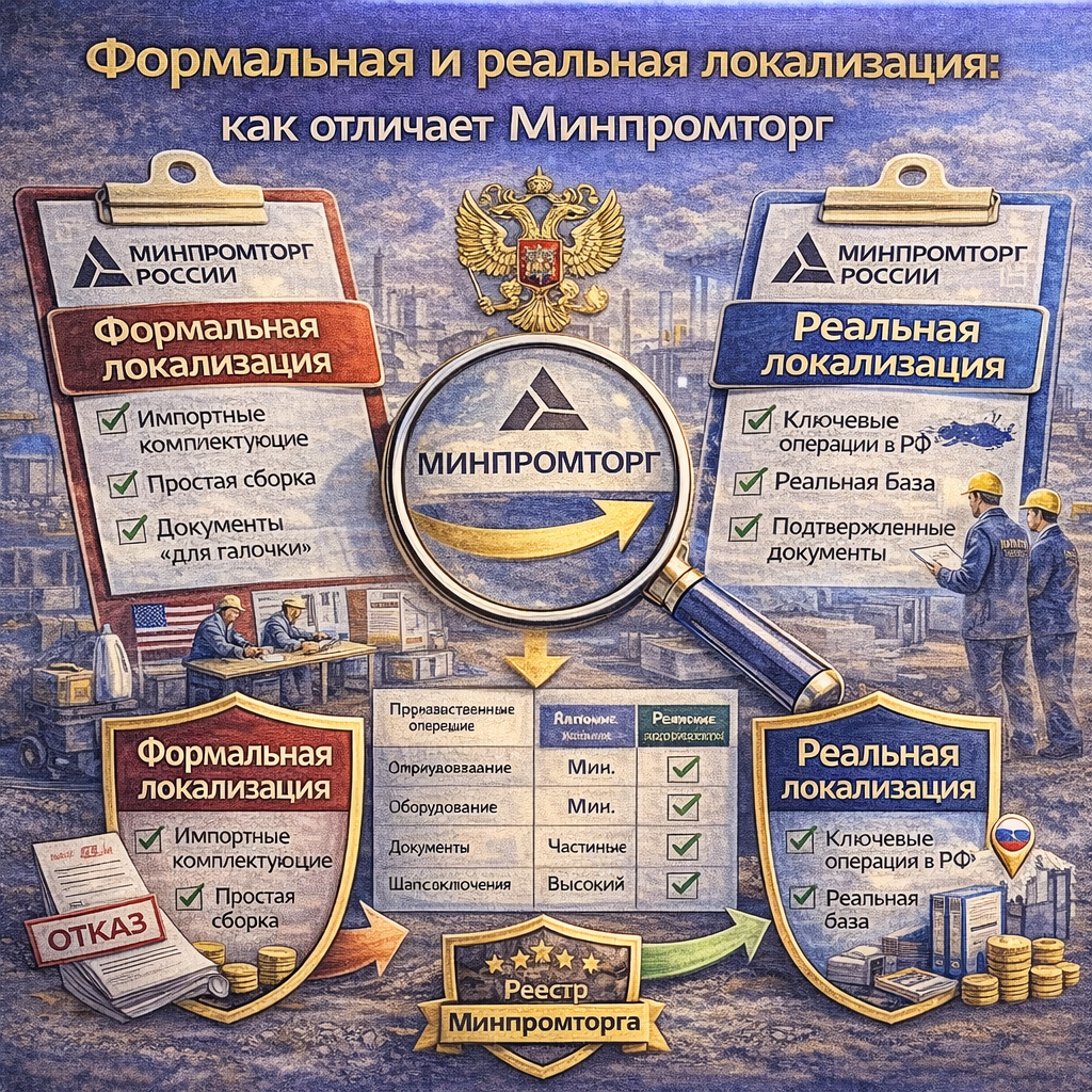 Формальная и реальная локализация Минпромторг 2026