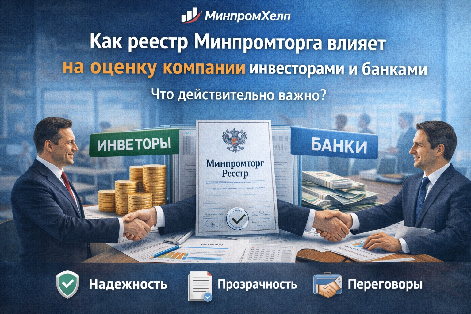Как реестр Минпромторга влияет на оценку компании инвесторами и банками
