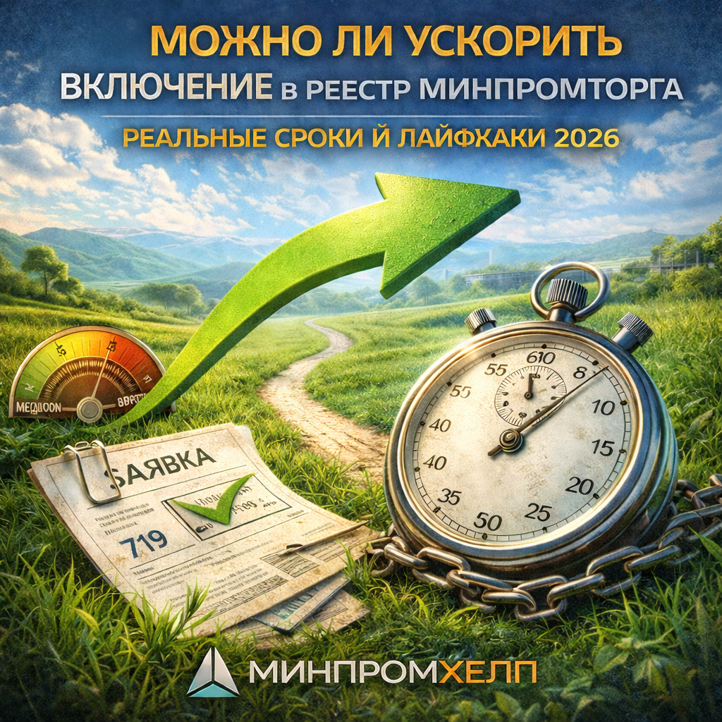 Можно ли ускорить включение в реестр Минпромторга: реальные сроки и лайфхаки 2026
