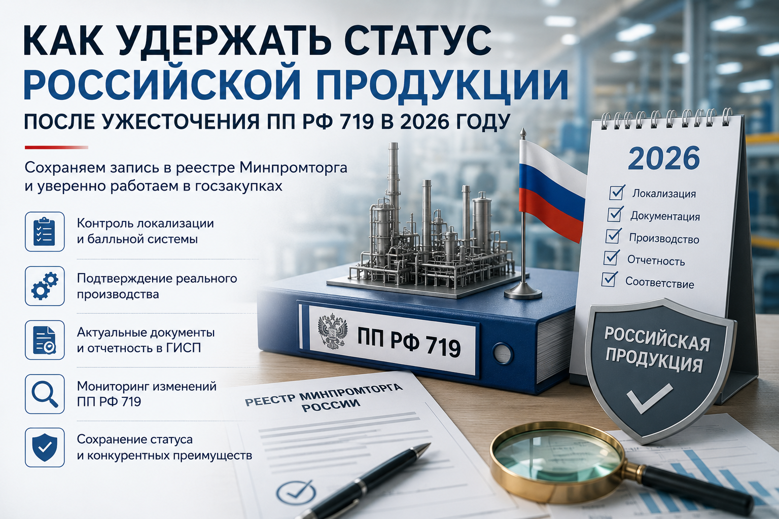 Как производителю удержать статус российской продукции после ужесточения ПП РФ 719 в 2026 году