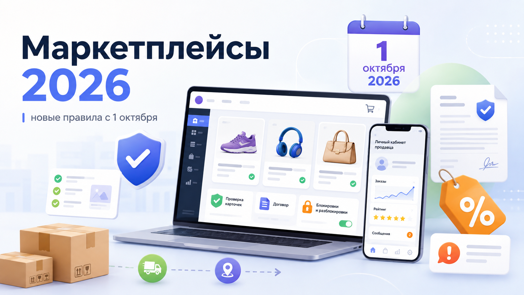 «Новые правила маркетплейсов с 1 октября 2026 года: что изменится для продавцов Wildberries, Ozon и других площадок»