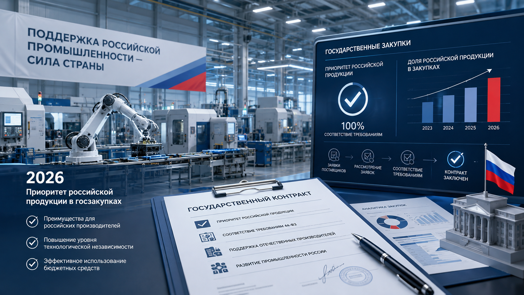 Минпромторг предложил новый статус «российское лицо» в госзакупках: что изменится для производителей в 2026 году
