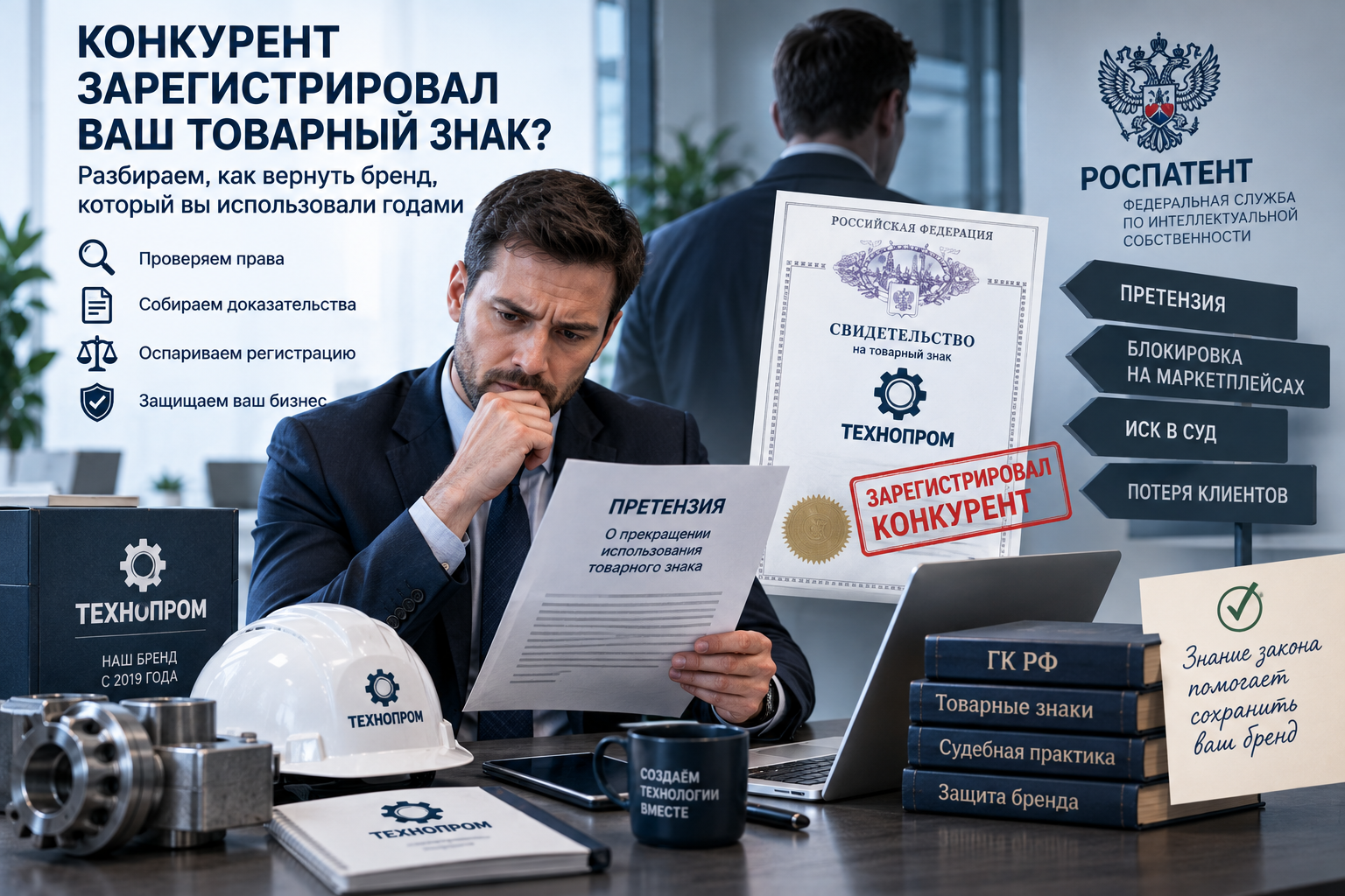 Конкурент зарегистрировал ваш товарный знак: как вернуть бренд через Роспатент
