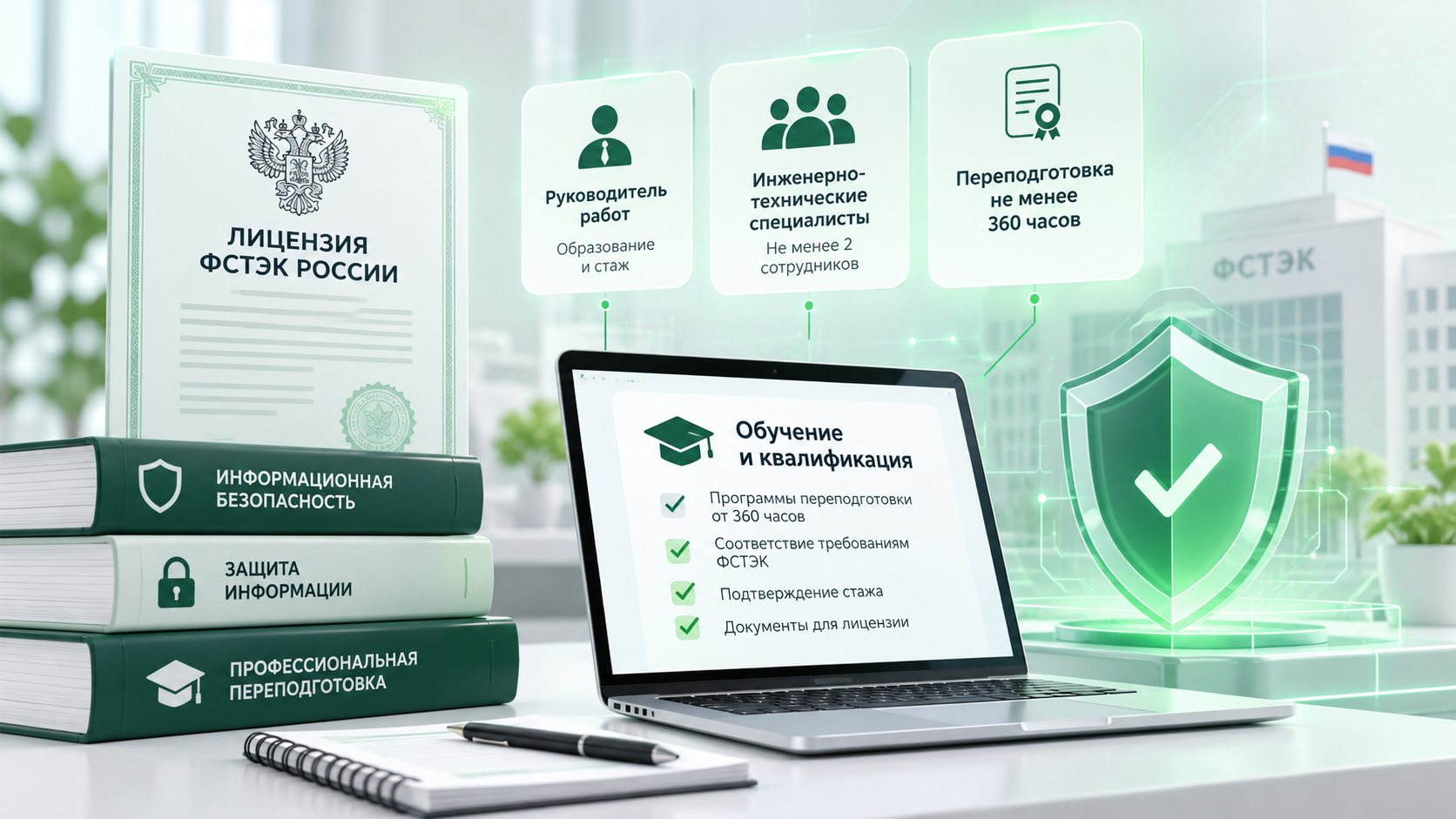 Обучение сотрудников для получения лицензии ФСТЭК: требования к образованию, стажу и квалификации