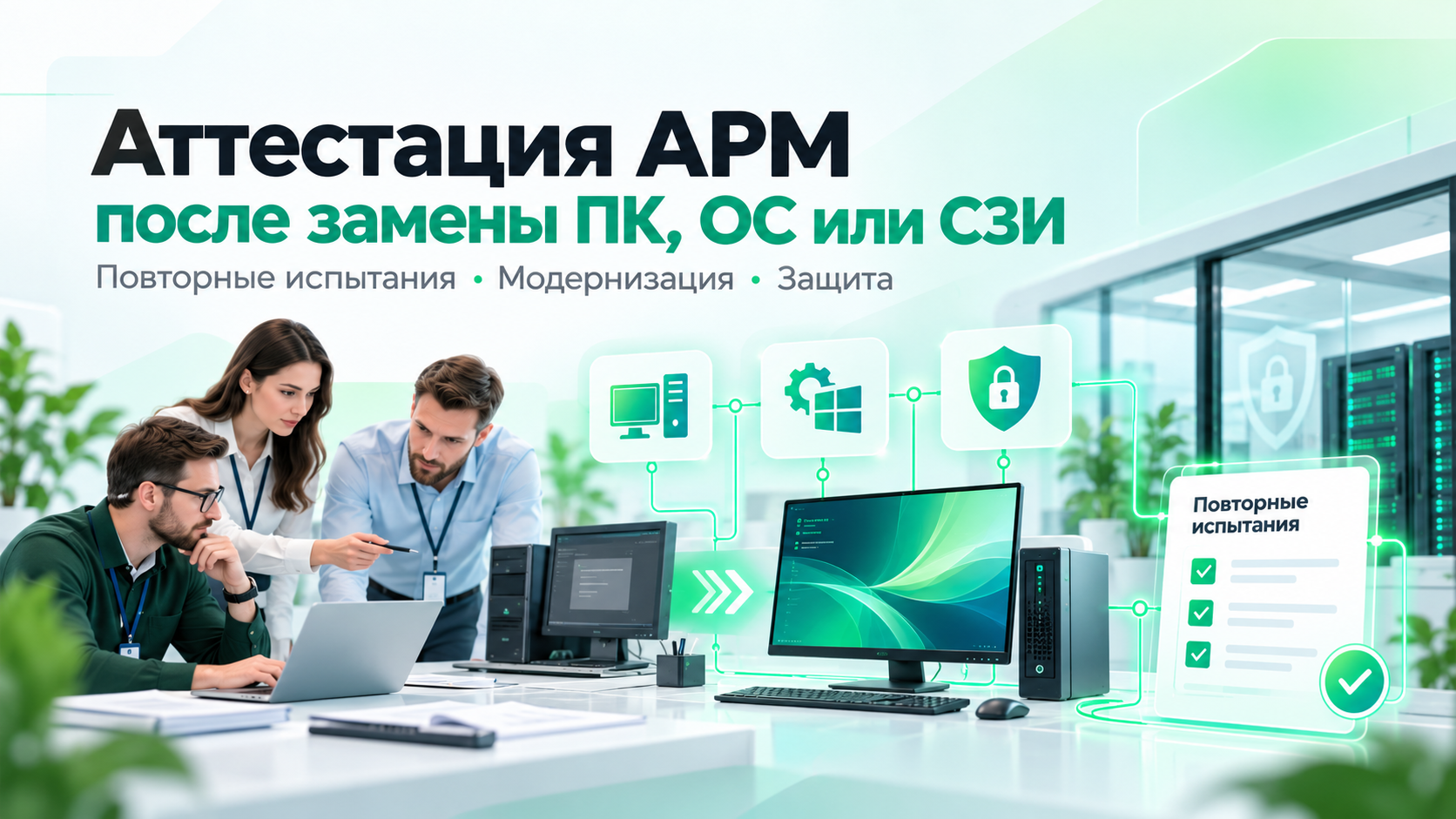 Аттестация АРМ после замены компьютера, операционной системы или средств защиты: когда нужны повторные испытания